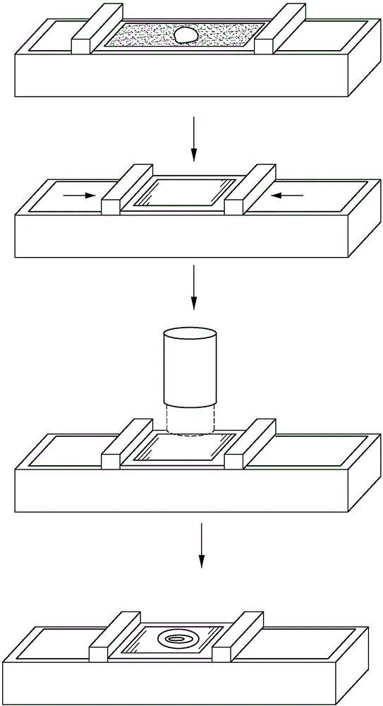 Composite material of anatase titanium dioxide and gold nano-film and preparation method thereof