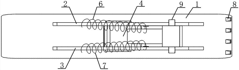 Rapid contact network tower wagon fixing clip