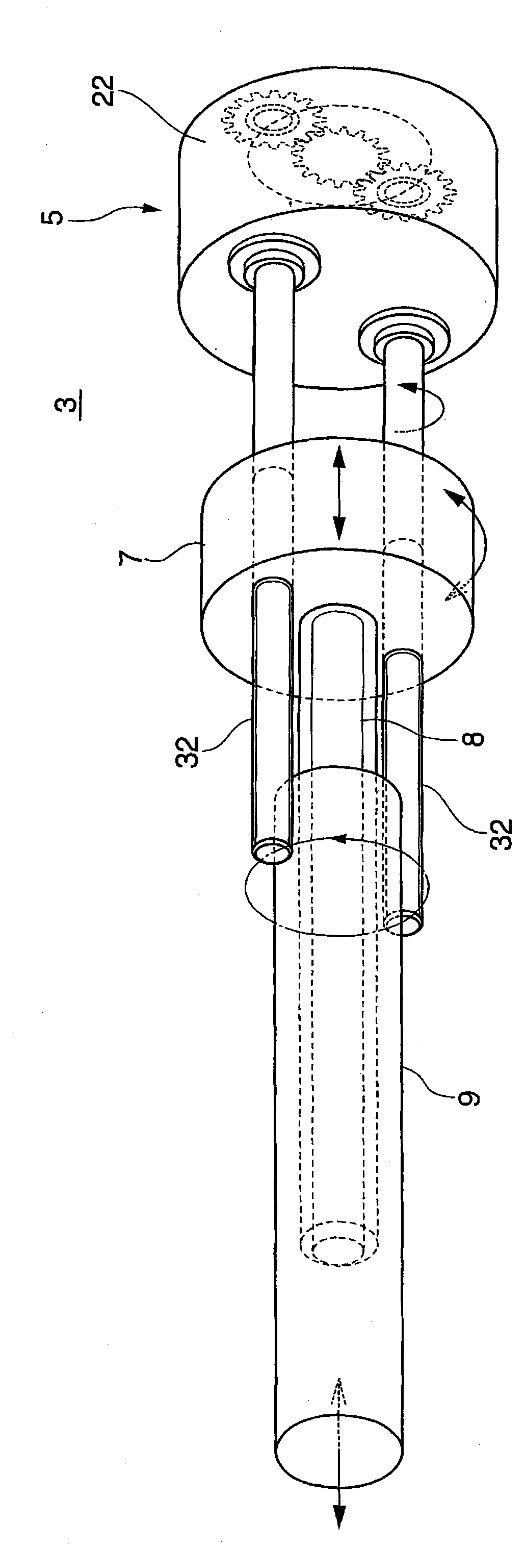 Rotary-linear movement change mechanism and actuator