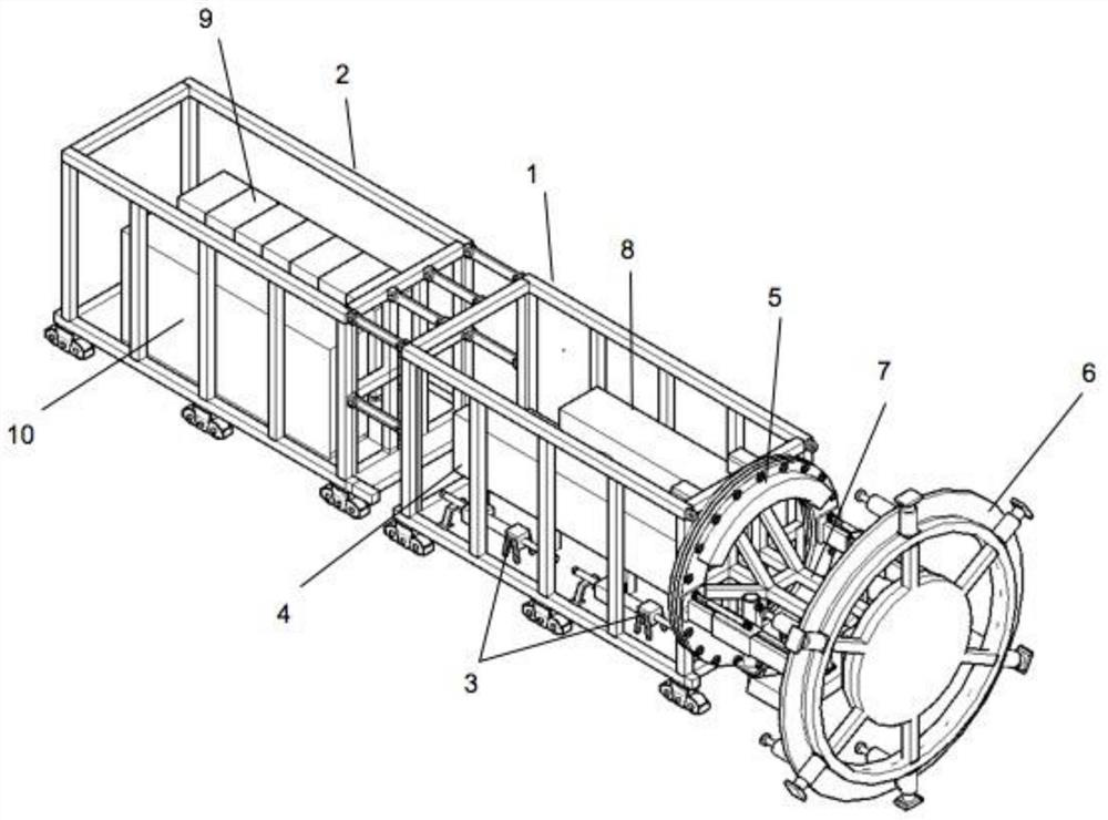 Duct piece assembling and grouting integrated machine for shield underground butt joint