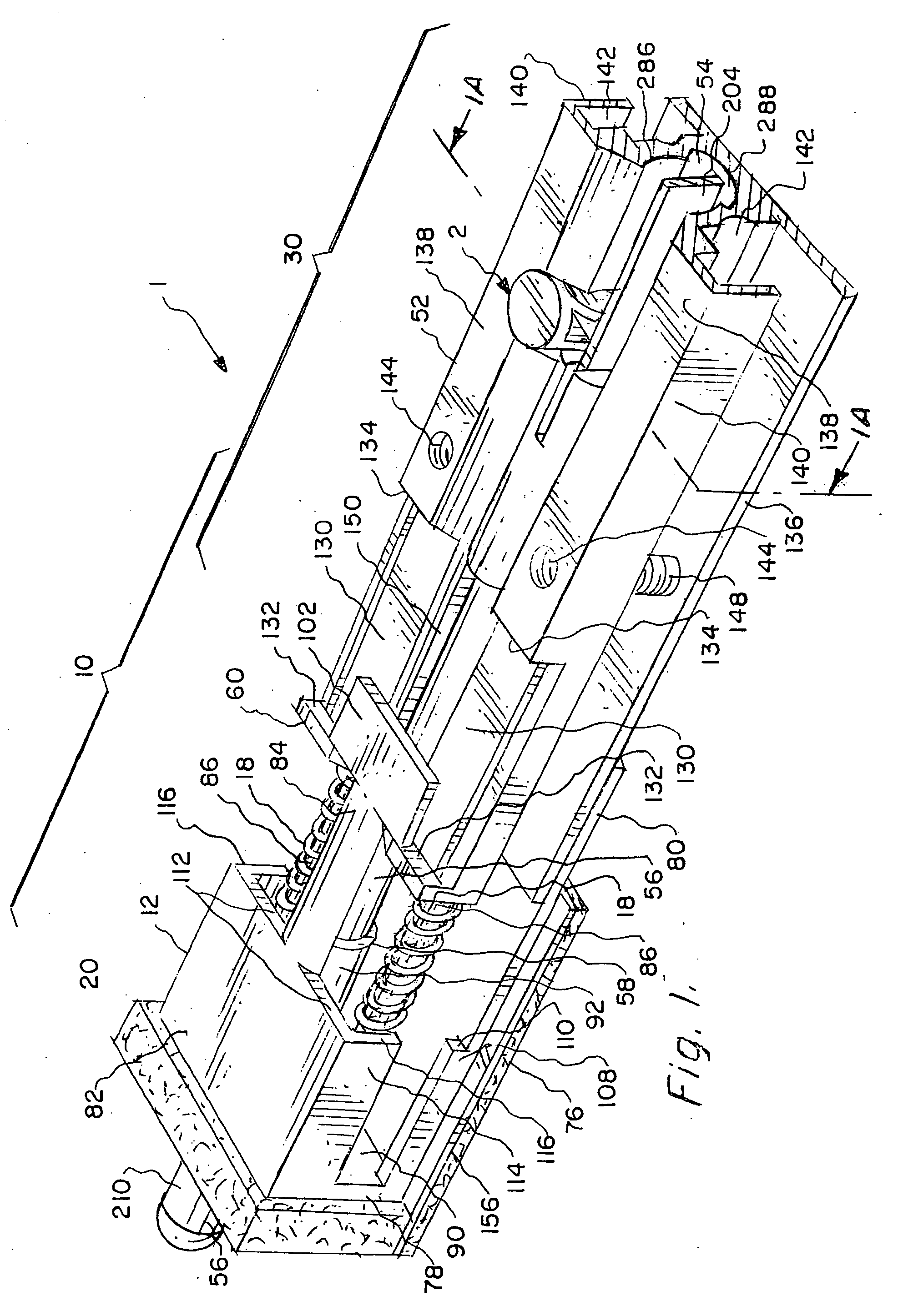 Locking astragal with self positioning seal