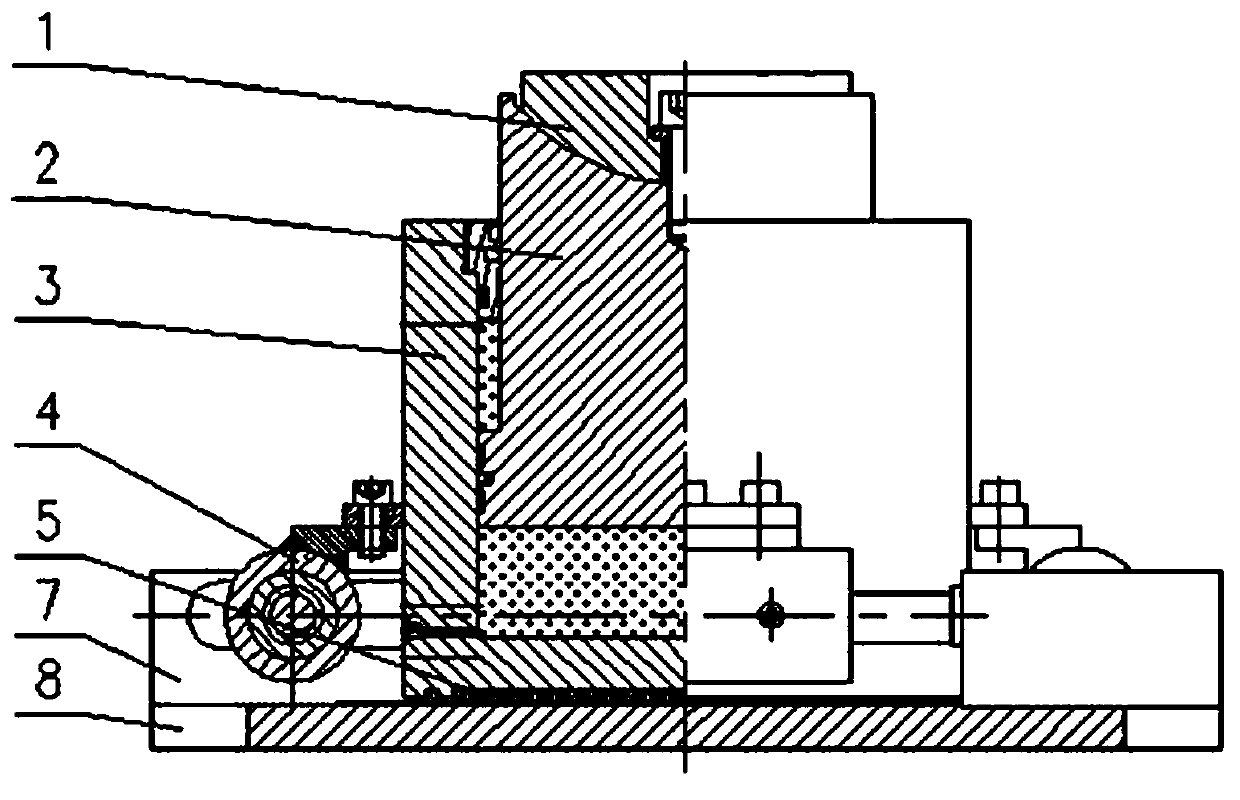 Jacking unit for beam falling of railway precast beam