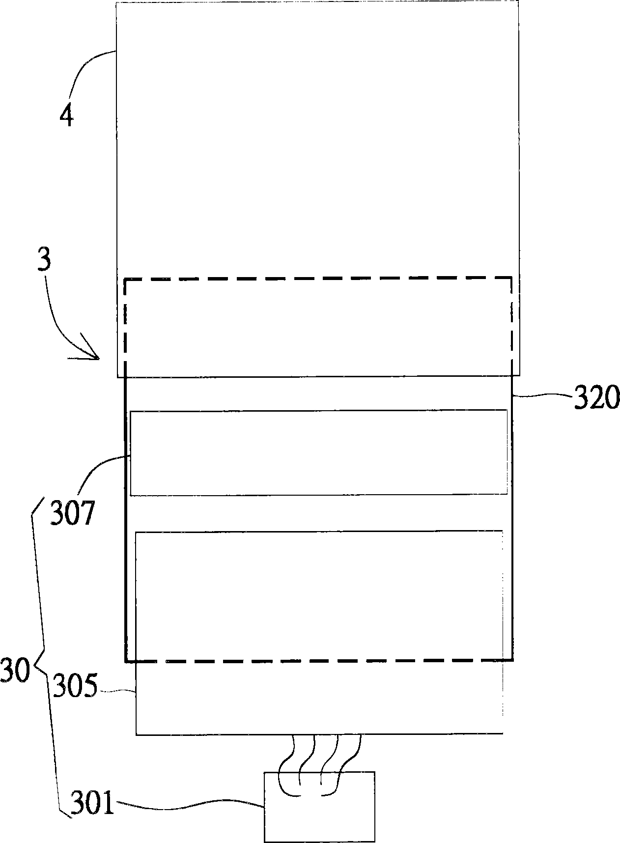 Display panel testing system and microprobe device thereof