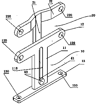 Fixing device for braking calipers needing to be tested through liquid measurement rack