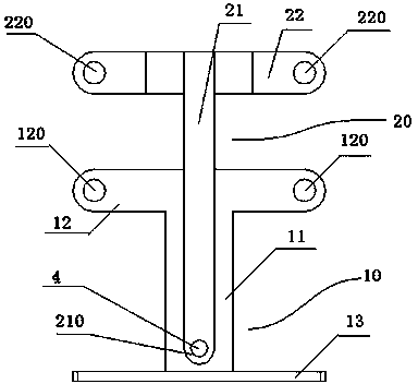 Fixing device for braking calipers needing to be tested through liquid measurement rack