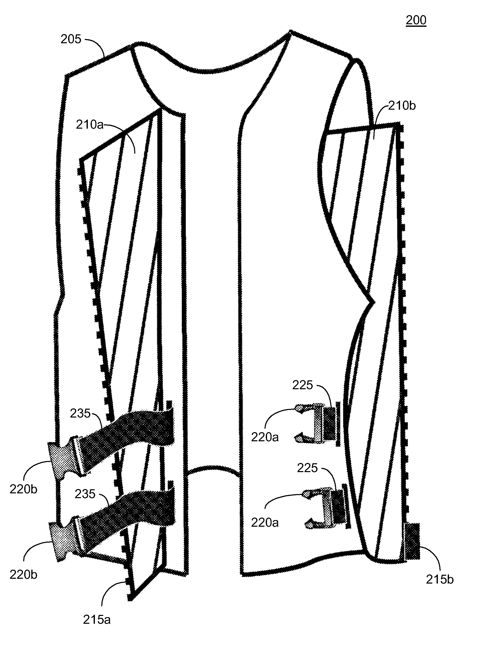 Personal flotation device with closure envelope