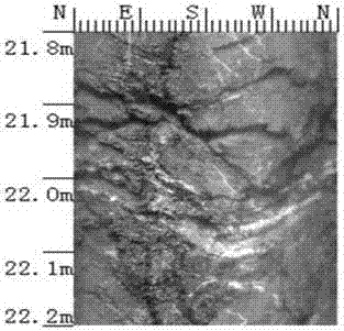 Method of analyzing development direction of main joints of drilled rock