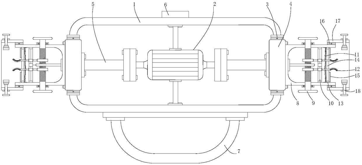 Handheld circular earphone ring outer wall wiping device