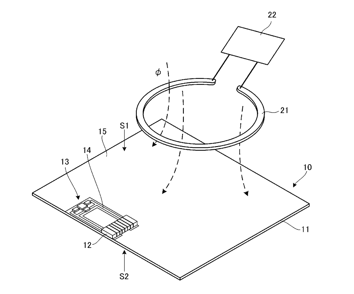 Antenna device and electronic apparatus