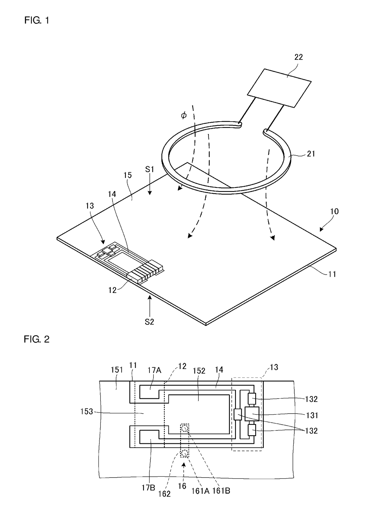 Antenna device and electronic apparatus