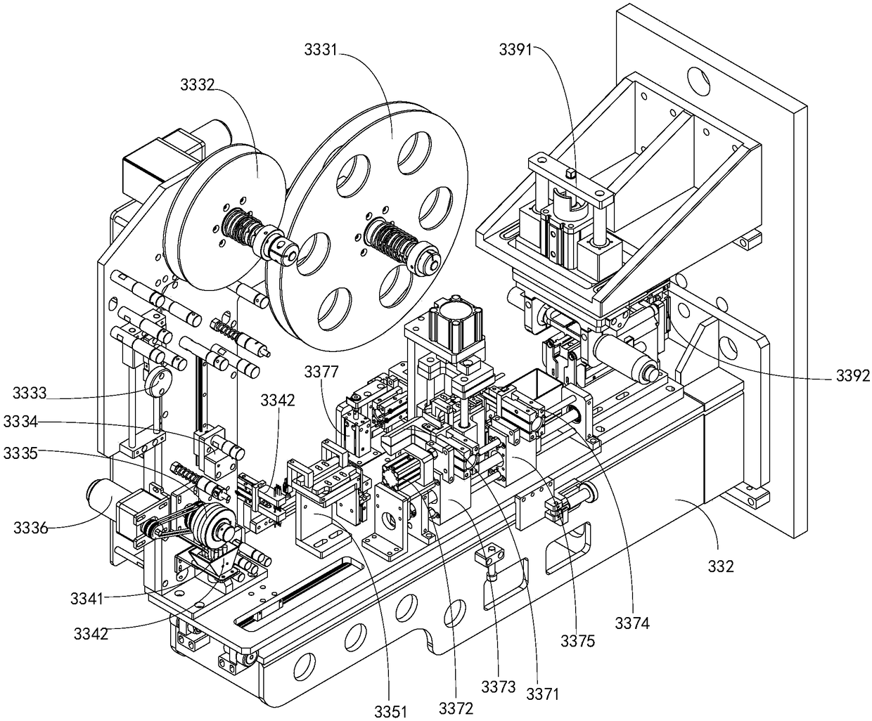 Square battery core producing and winding equipment