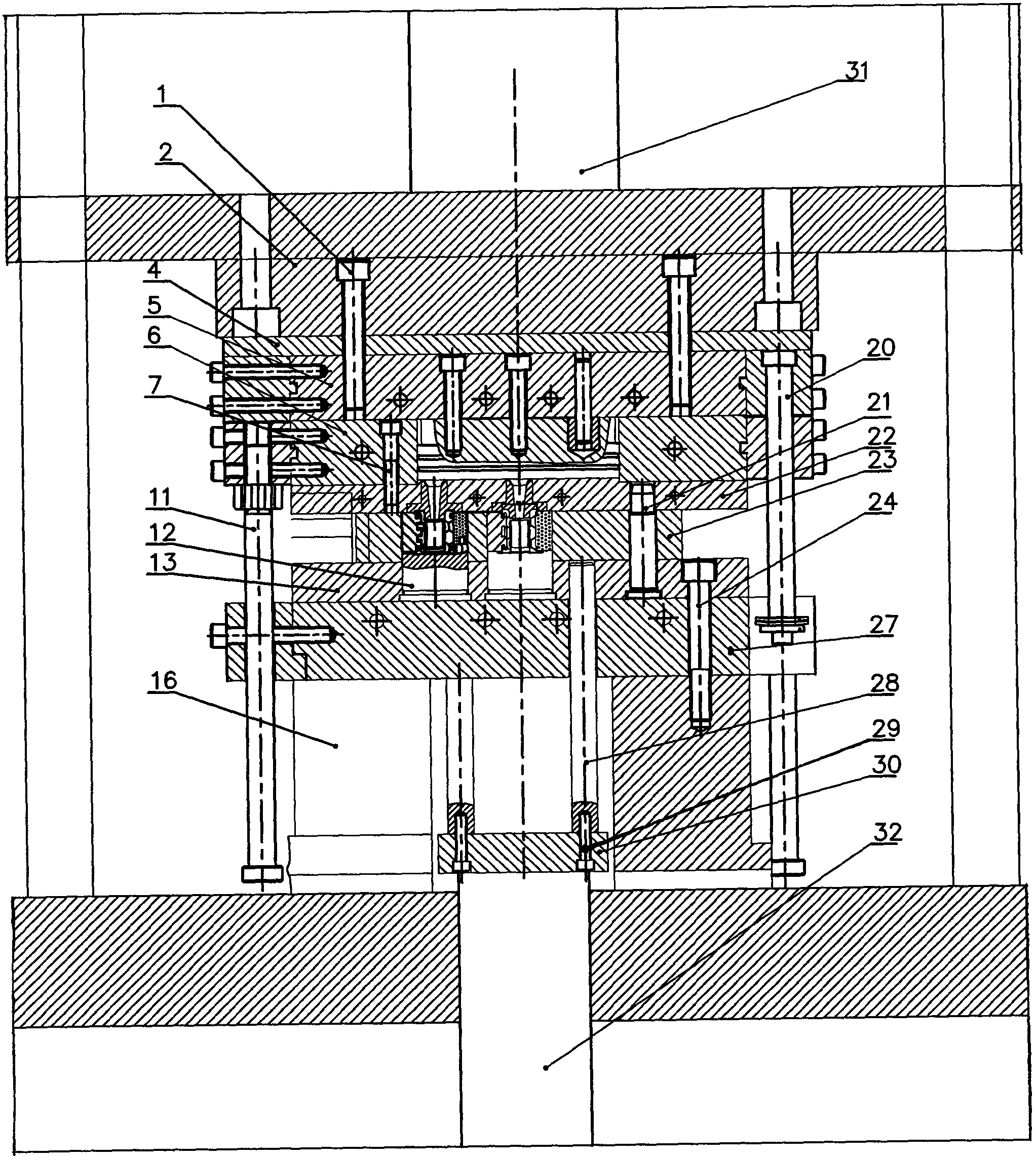 Method and device for automatically demolding commutator injection-compression mold