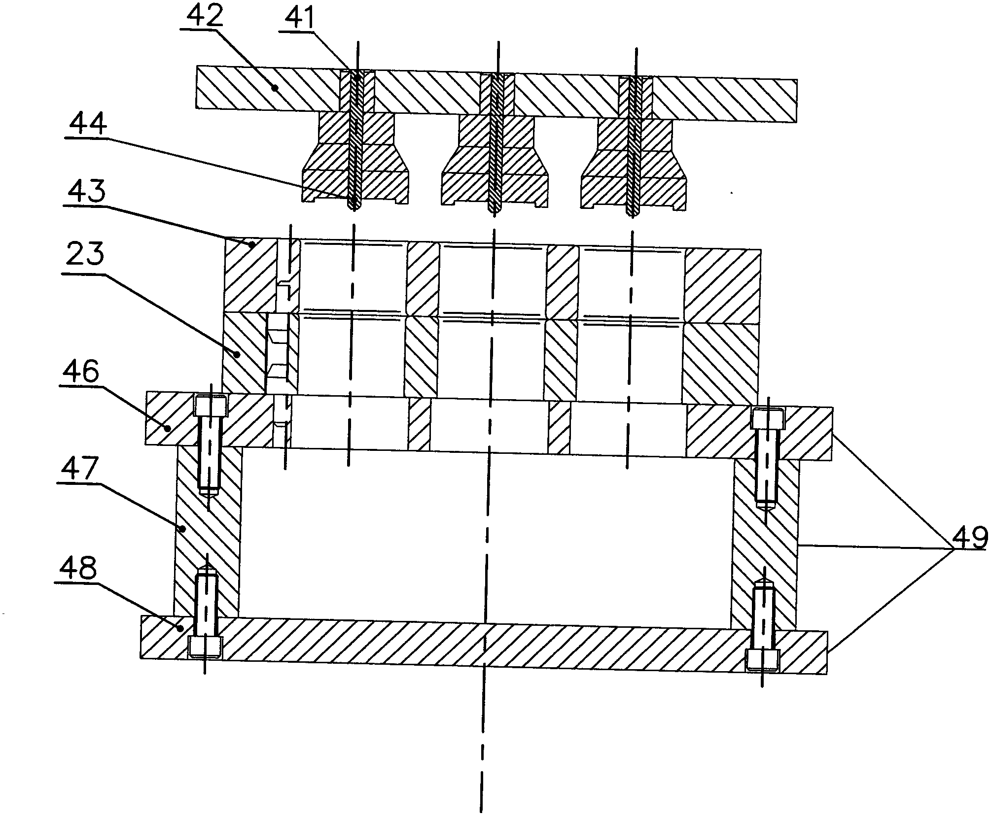 Method and device for automatically demolding commutator injection-compression mold