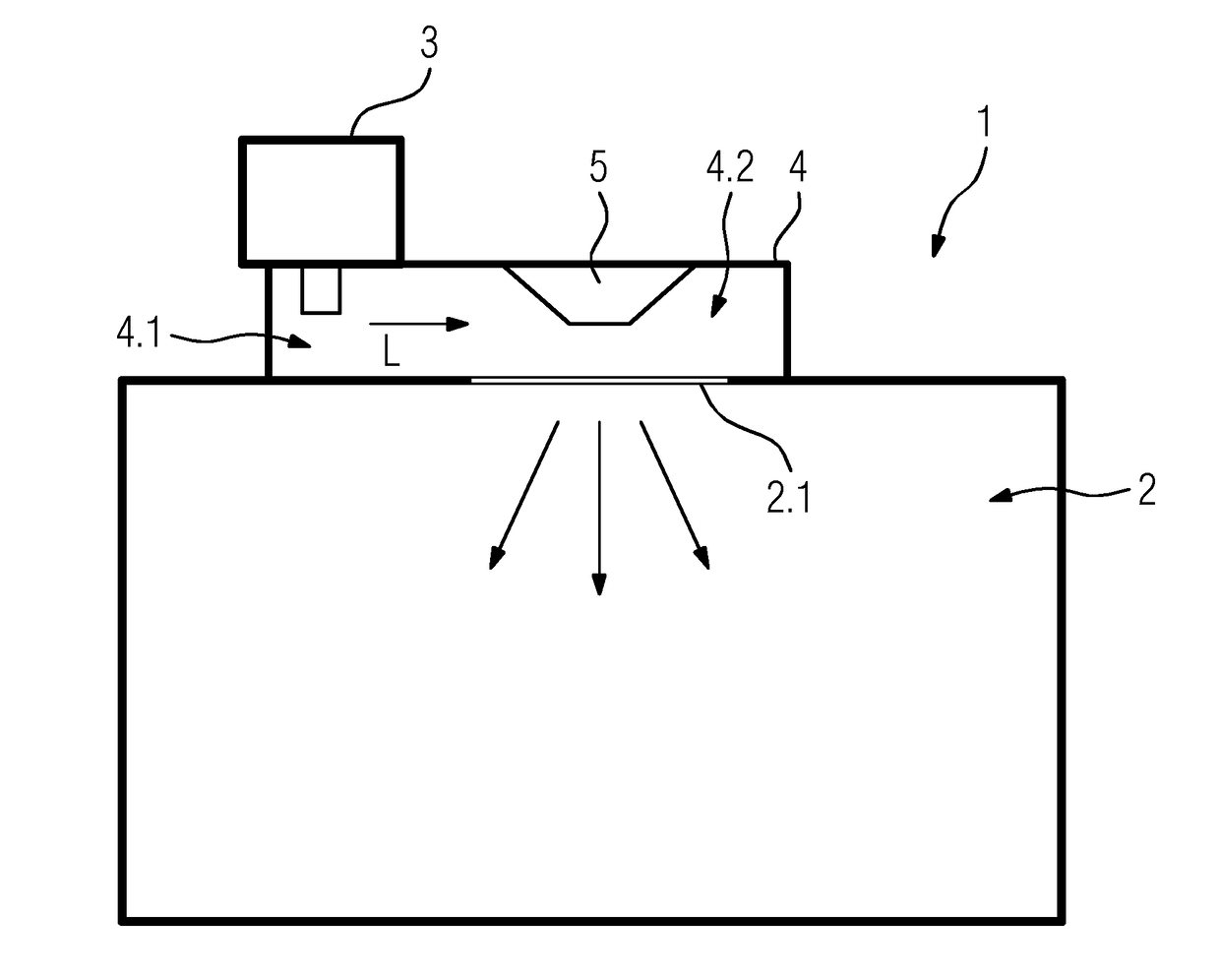 Microwave oven with a waveguide including a reflector element