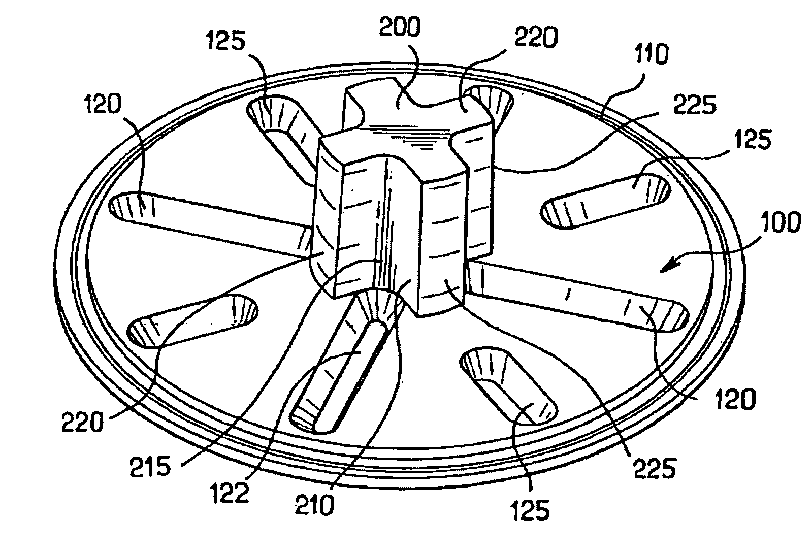 Supercapacitor cover with integrated center terminal