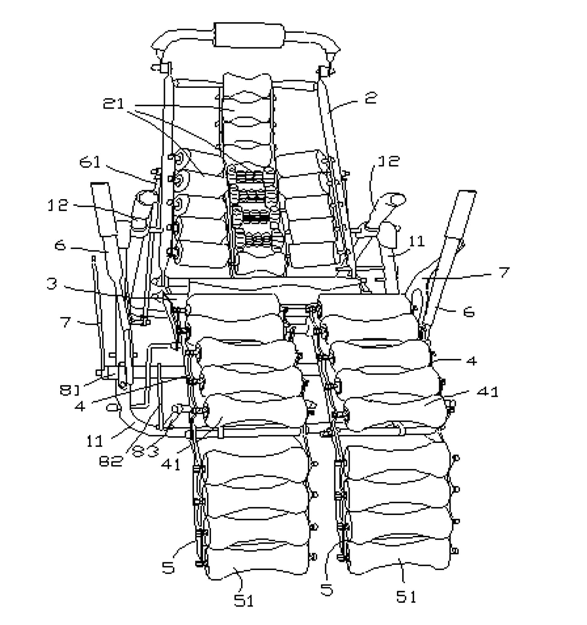 Multifunctional body-building chair