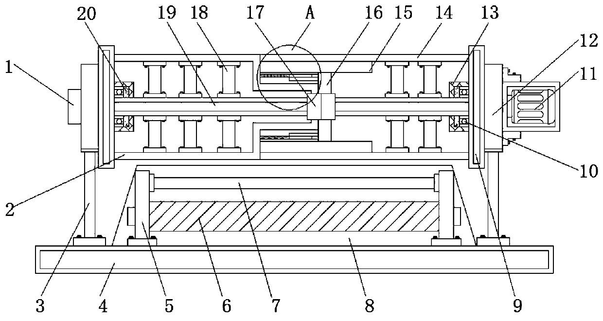 Detachable expanding and contracting coiling drum