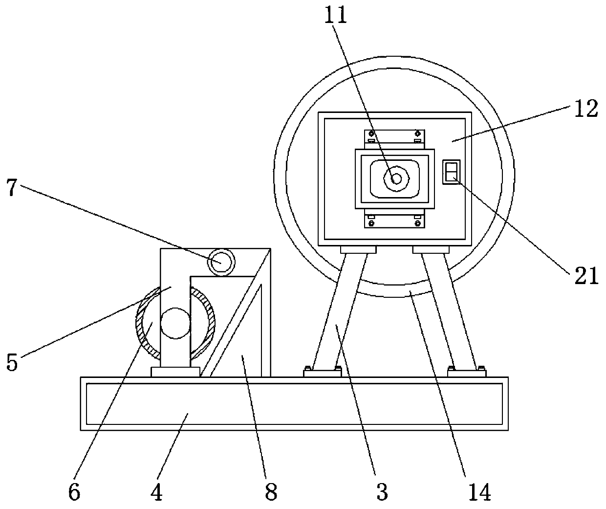 Detachable expanding and contracting coiling drum