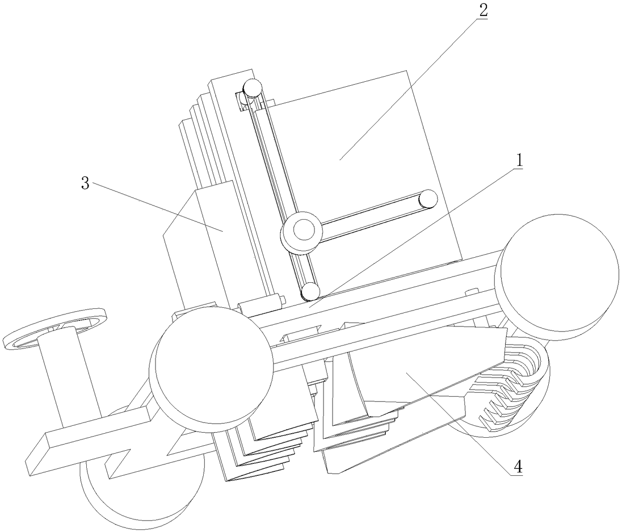 Automatic potato seeding and fertilizing machine