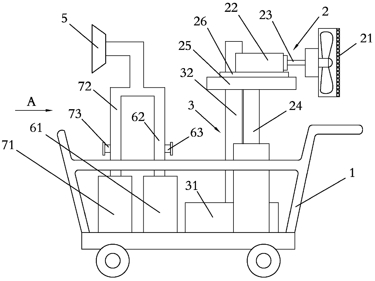 A tea orchard multifunctional intelligent management machine with monitoring device and monitoring method