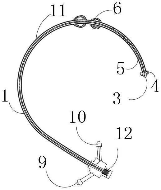 Disposable pigtail catheter