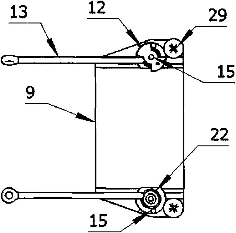 Detachable spring type cable fixing device