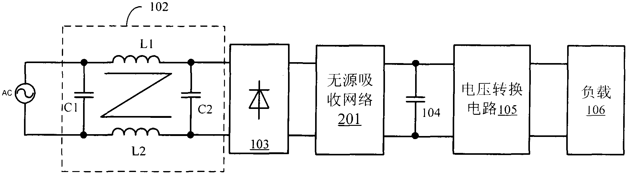 Anti-lightning surge circuit of switching power supply and switching power supply using same