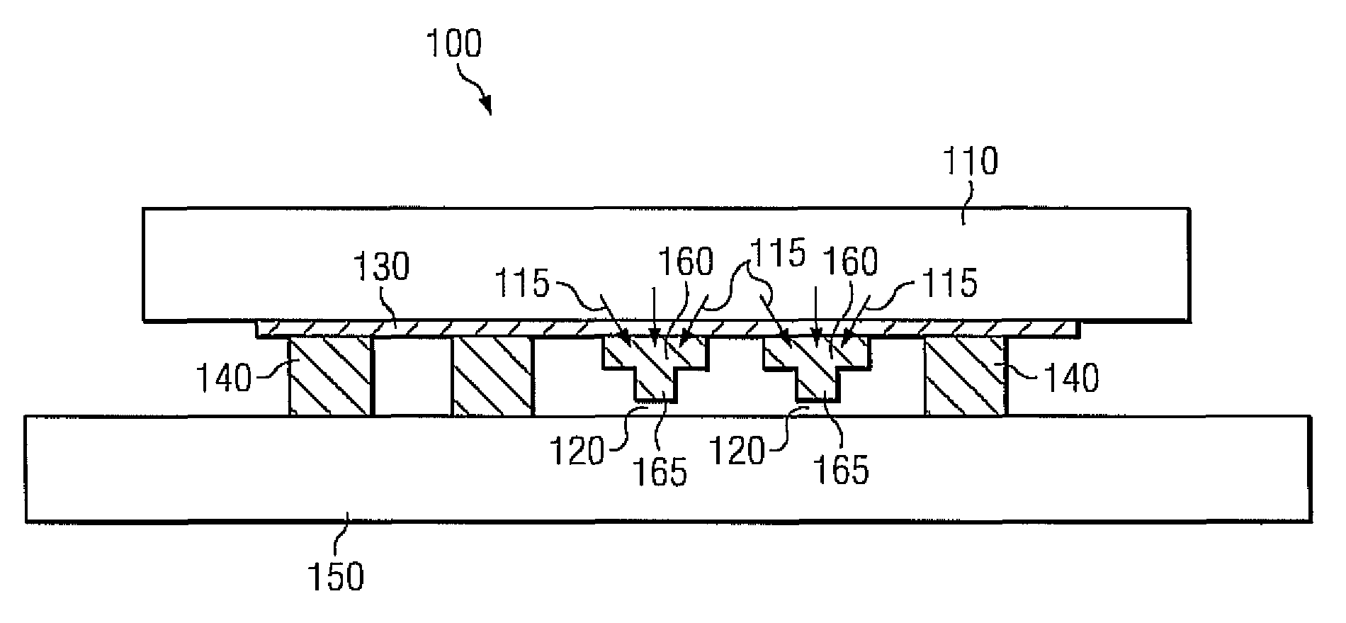 Stud bumps as local heat sinks during transient power operations