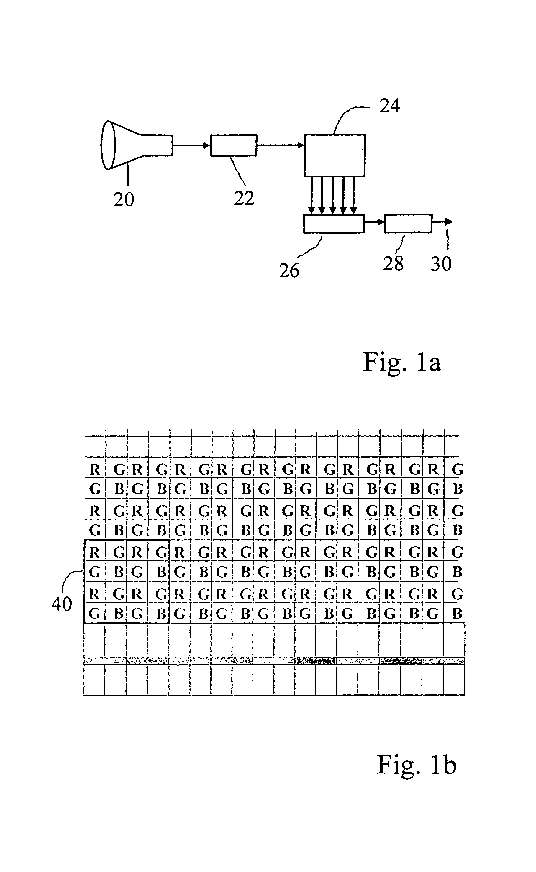 Method and apparatus for in a multi-pixel pick-up element reducing a pixel-based resolution and/or effecting anti-aliasing through selectively combining selective primary pixel outputs to combined secondary pixel outputs