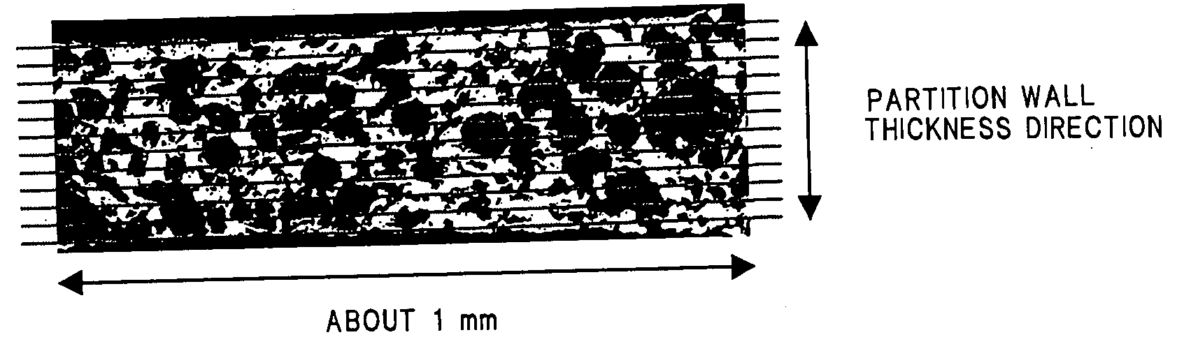 Porous honeycomb structure