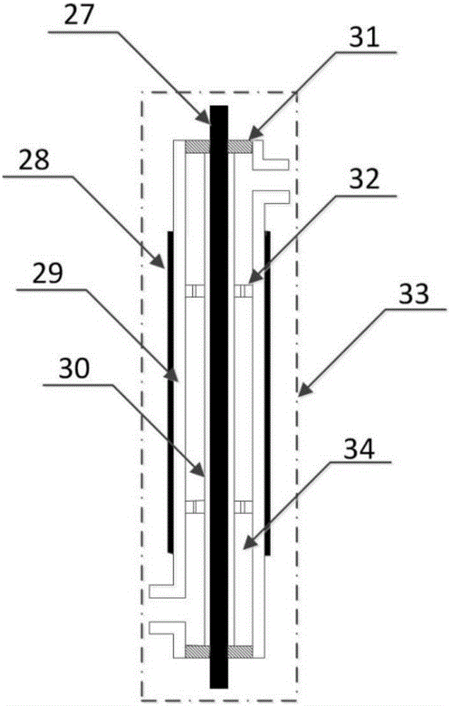 Apparatus for removing nitrogen oxide in tail gas of marine diesel engine and removal method thereof