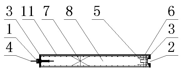 Reinforced concrete prefabricated road slab and installation and construction method thereof