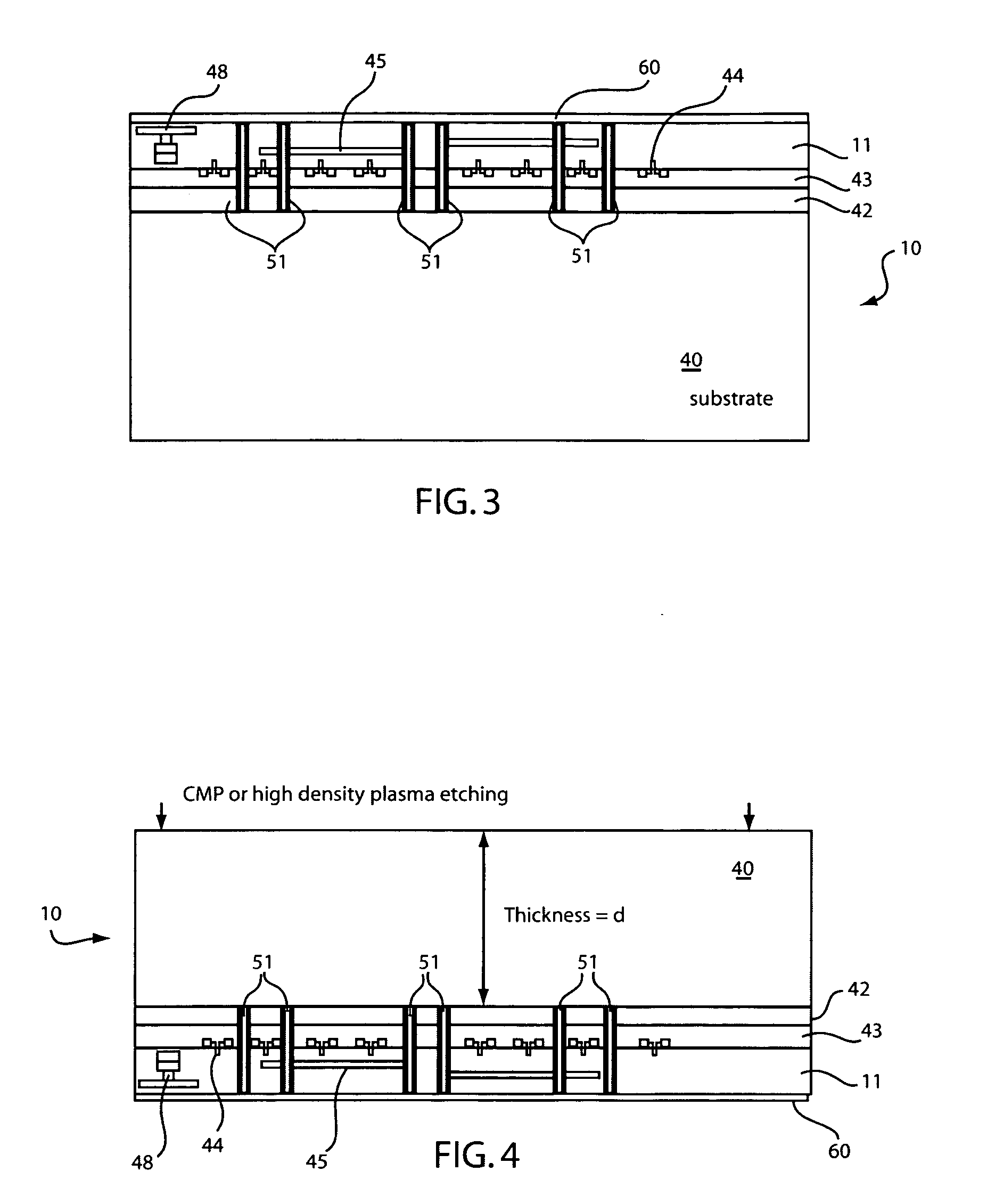 Device and method for fabricating double-sided SOI wafer scale package with through via connections