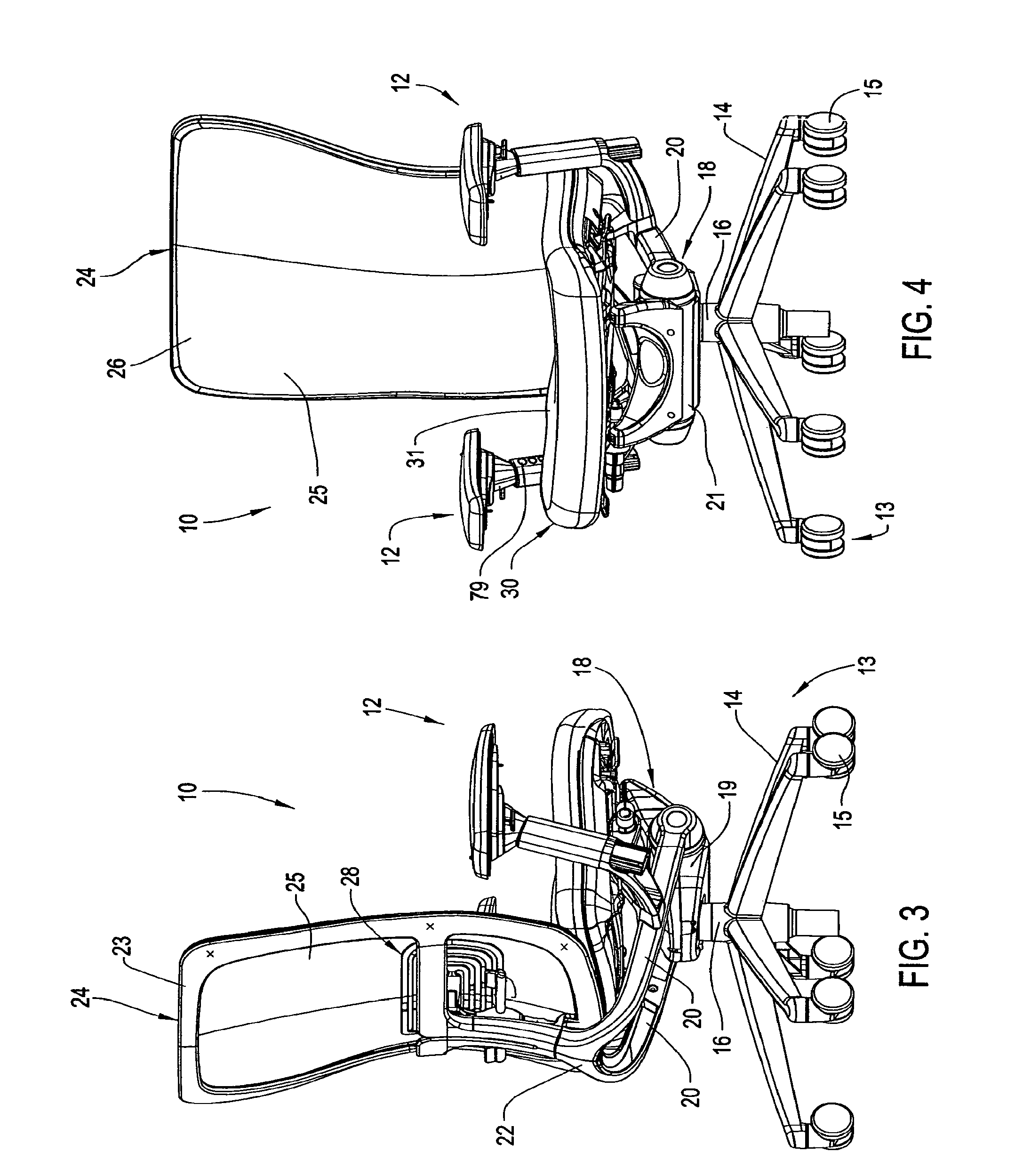 Arm assembly for a chair