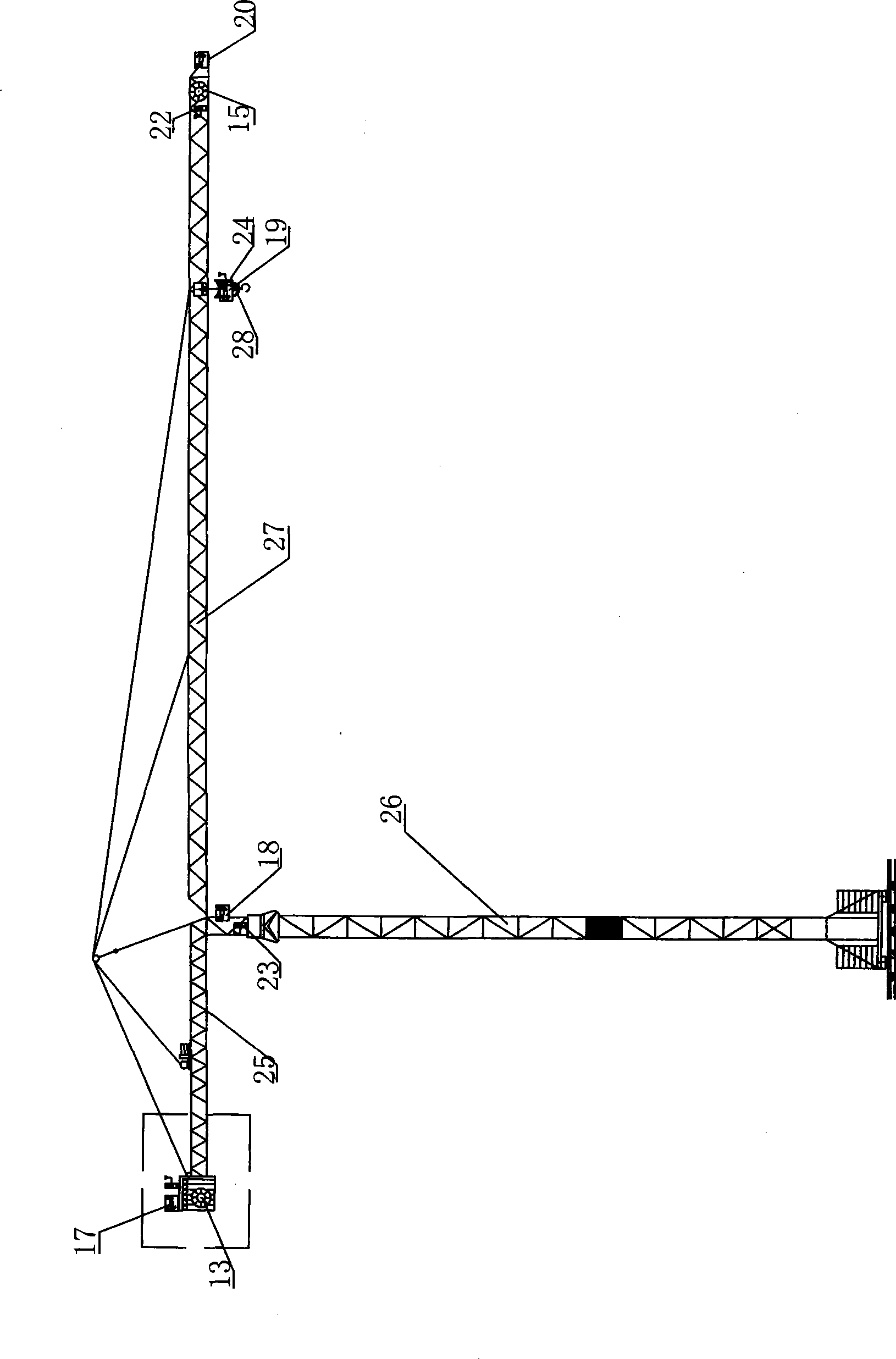 Tower crane remote intelligent operation apparatus