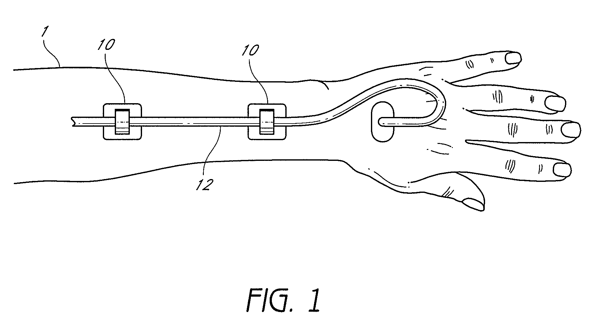 Support clamp for medical line