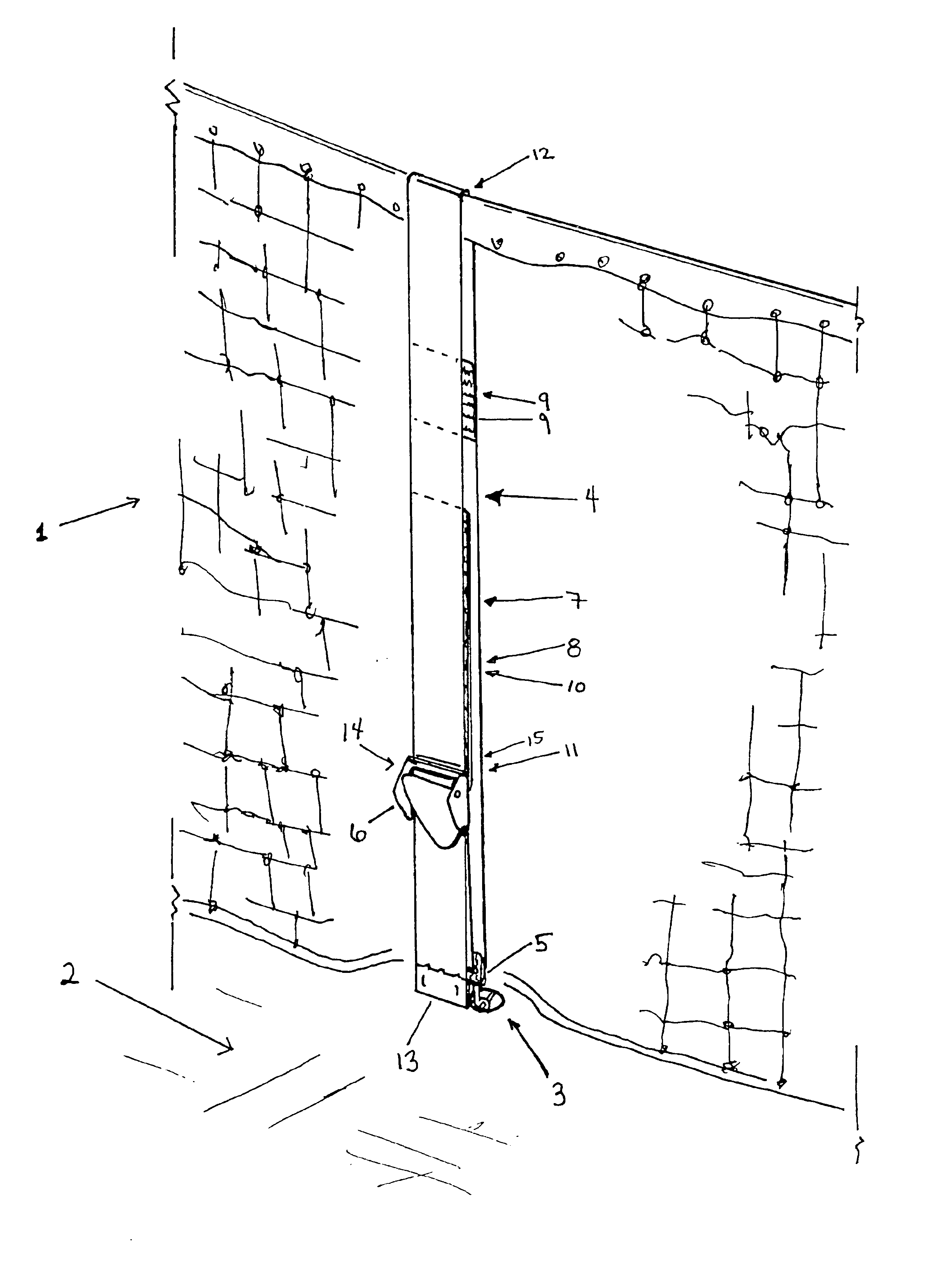 Tennis net center strap for measuring and holding net at certain height