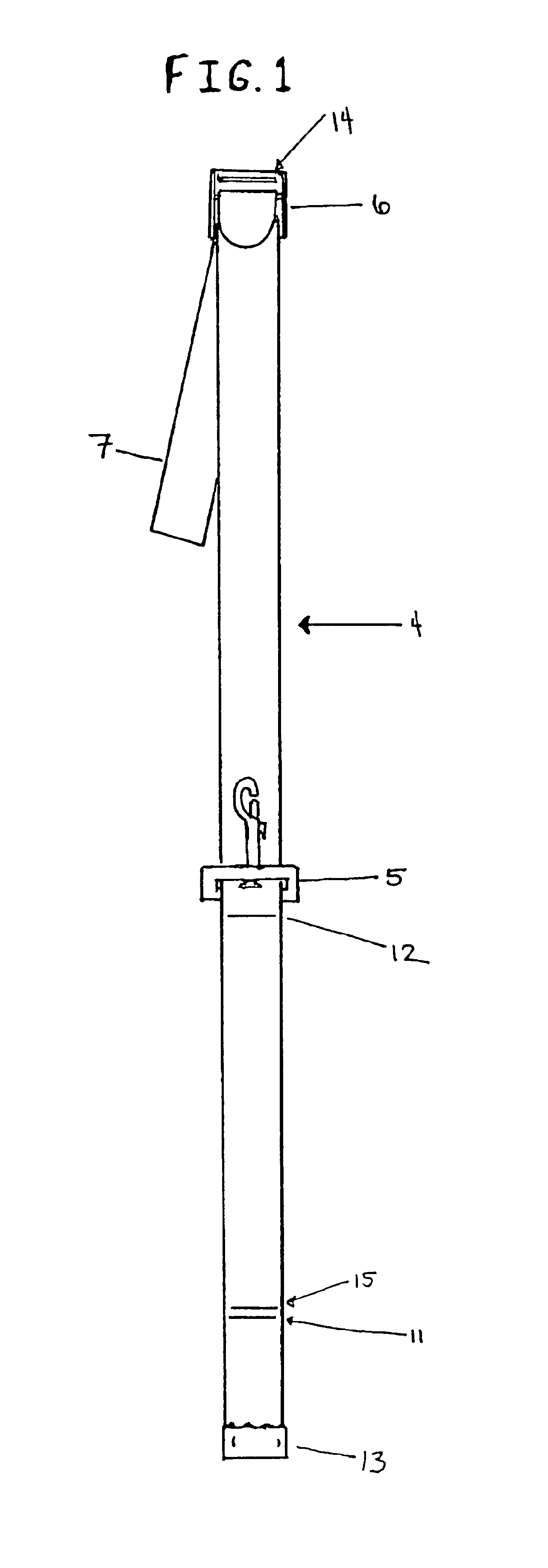 Tennis net center strap for measuring and holding net at certain height