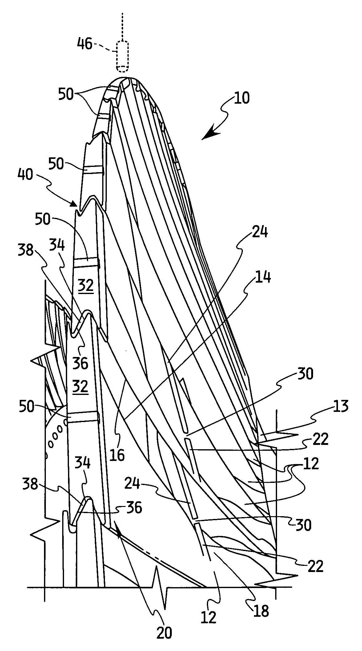 Blade shroud vibration monitor