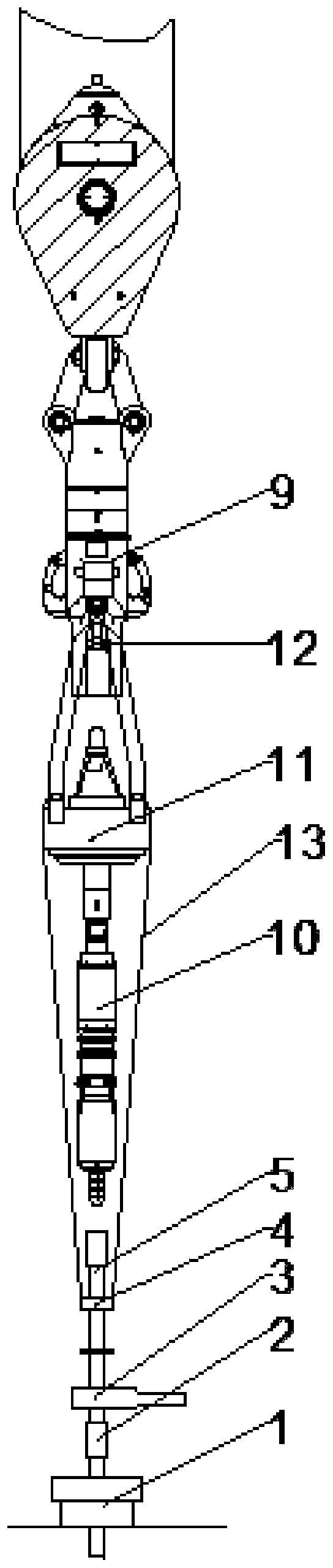 Device for carrying out casing pipe installation operation by common faucet, and operation method