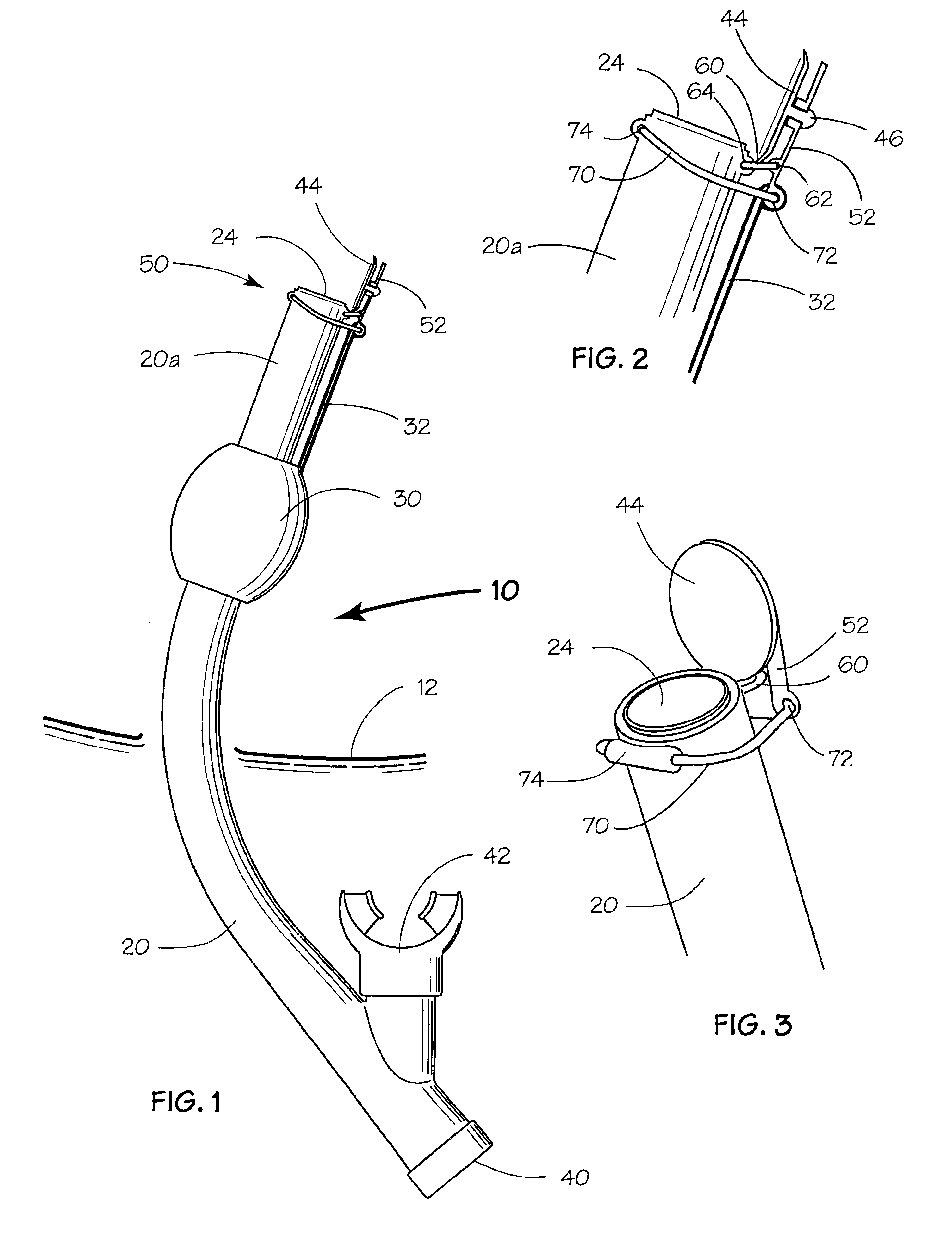 Flip top valve for dry snorkels