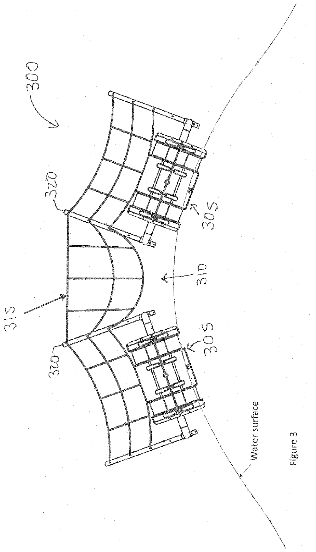 Compliant net support system for marine barriers