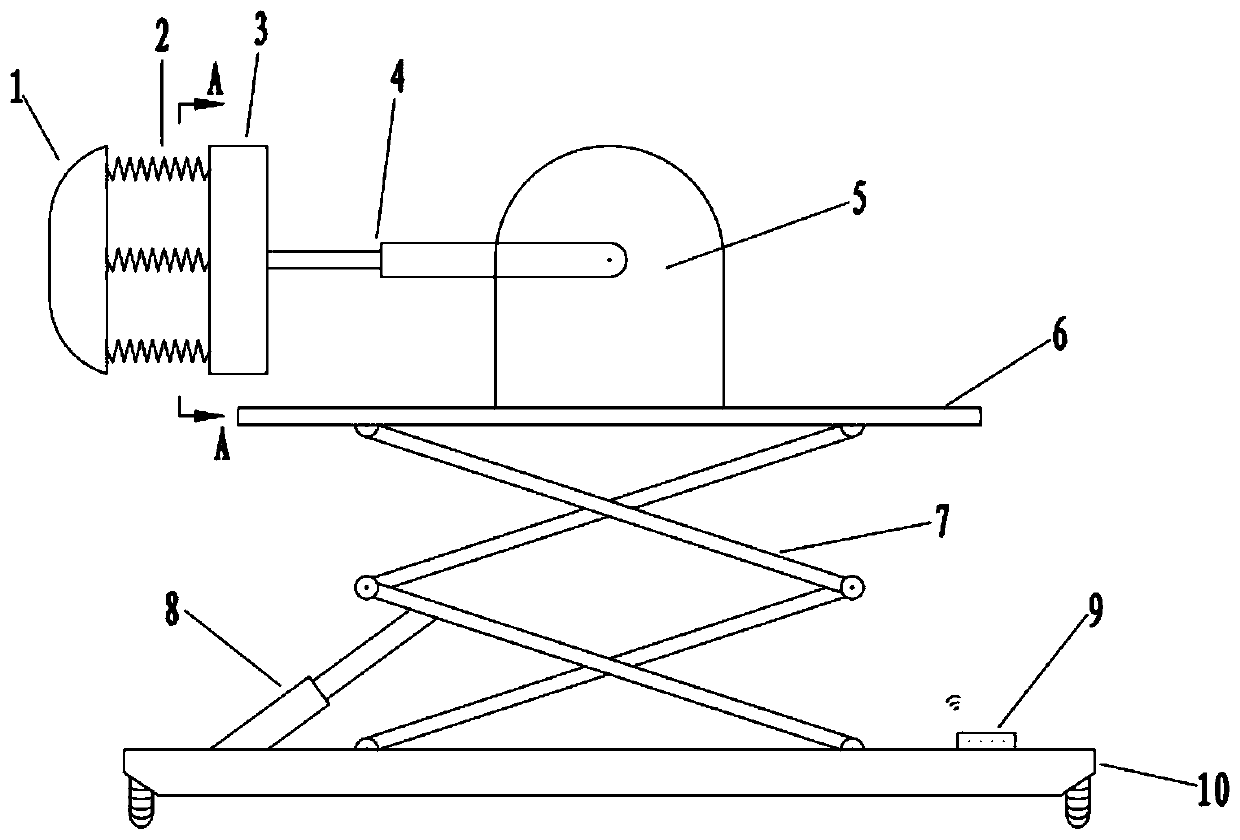 Highway tunnel geological detection system with self-adaptive fitting device and method