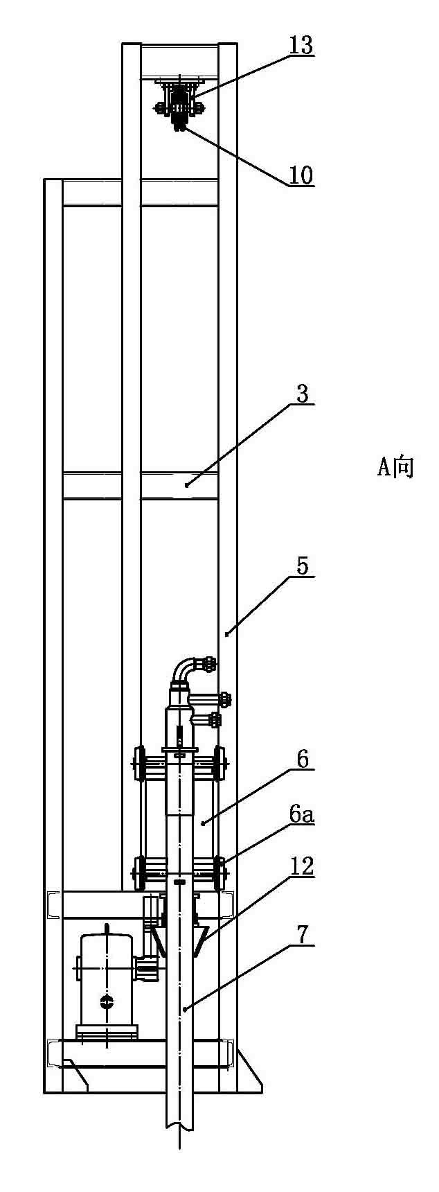 Top oxygen-blowing combustion system for intermediate frequency furnace