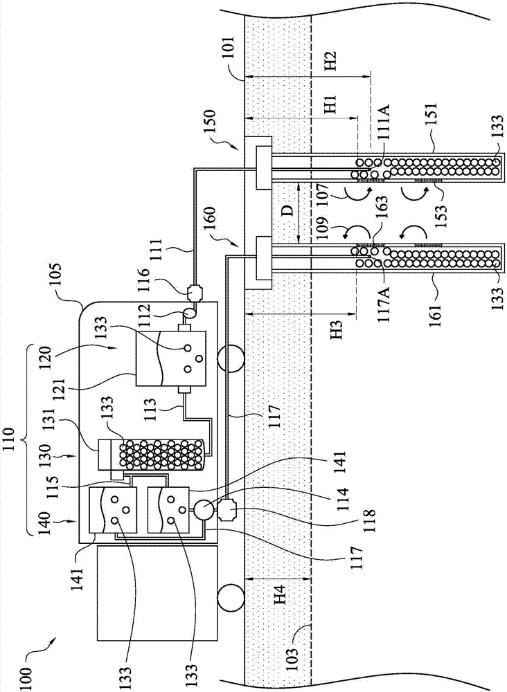 High efficiency groundwater remediation equipment with multi-angle well screen