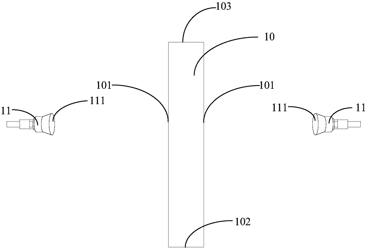 Feed source distance measuring device and feed source distance measuring method