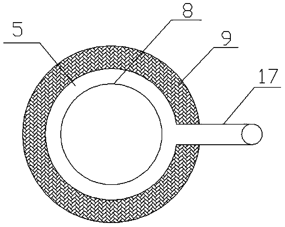 Pyrolysis-gas-recyclable medical waste pyrolysis treatment device