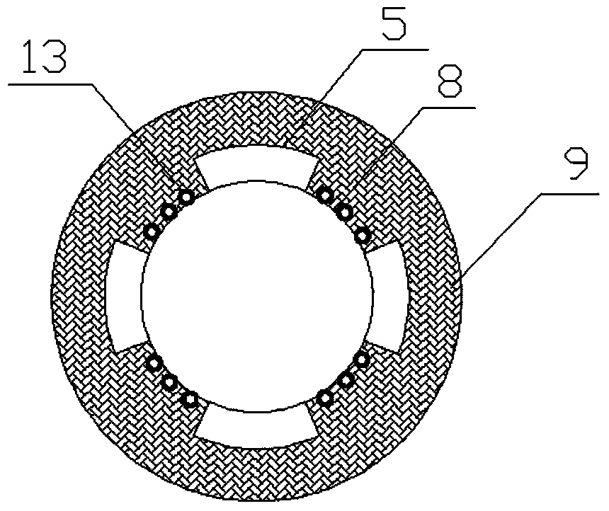 Pyrolysis-gas-recyclable medical waste pyrolysis treatment device