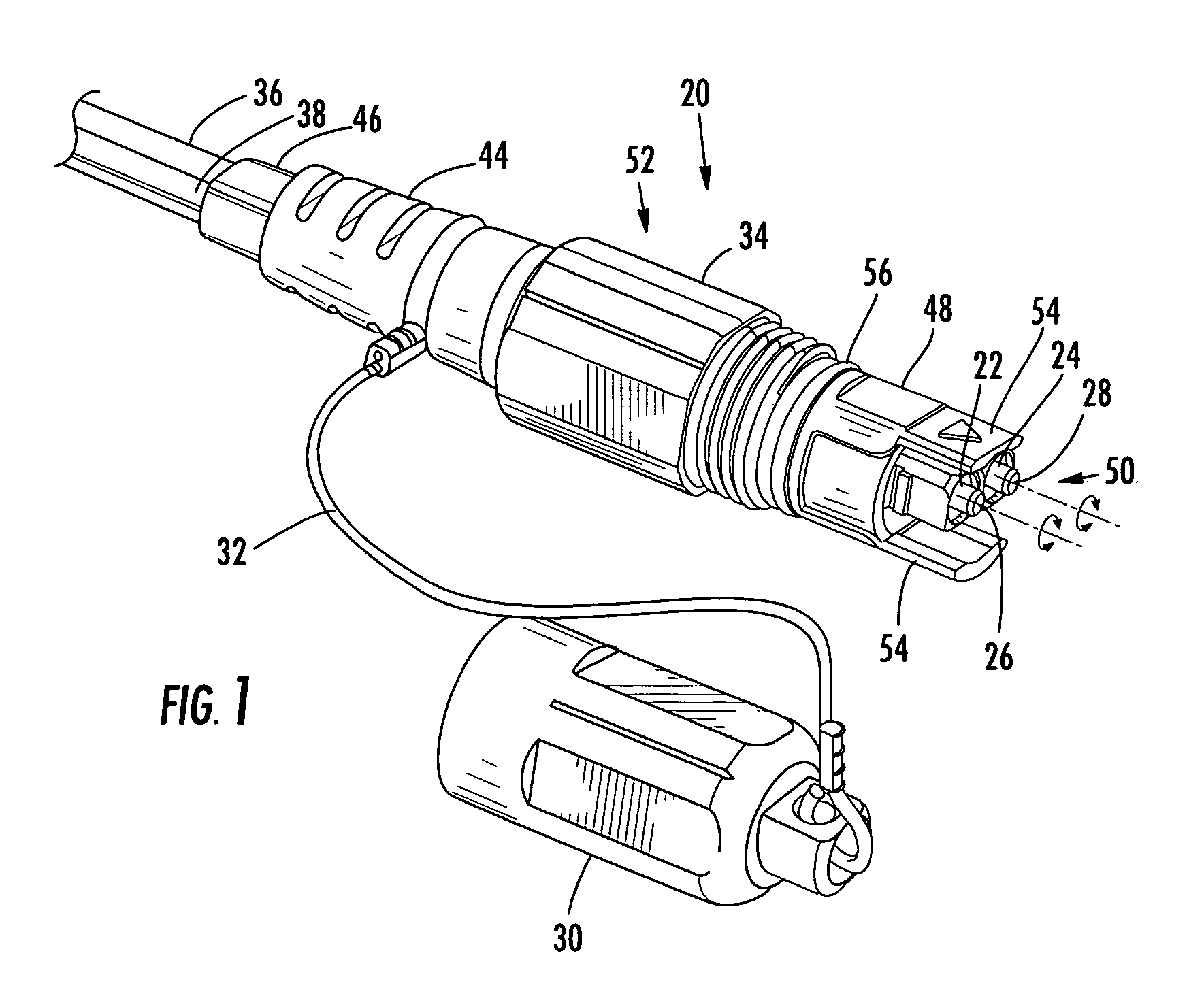 Fiber optic connector having keyed ferrule holder