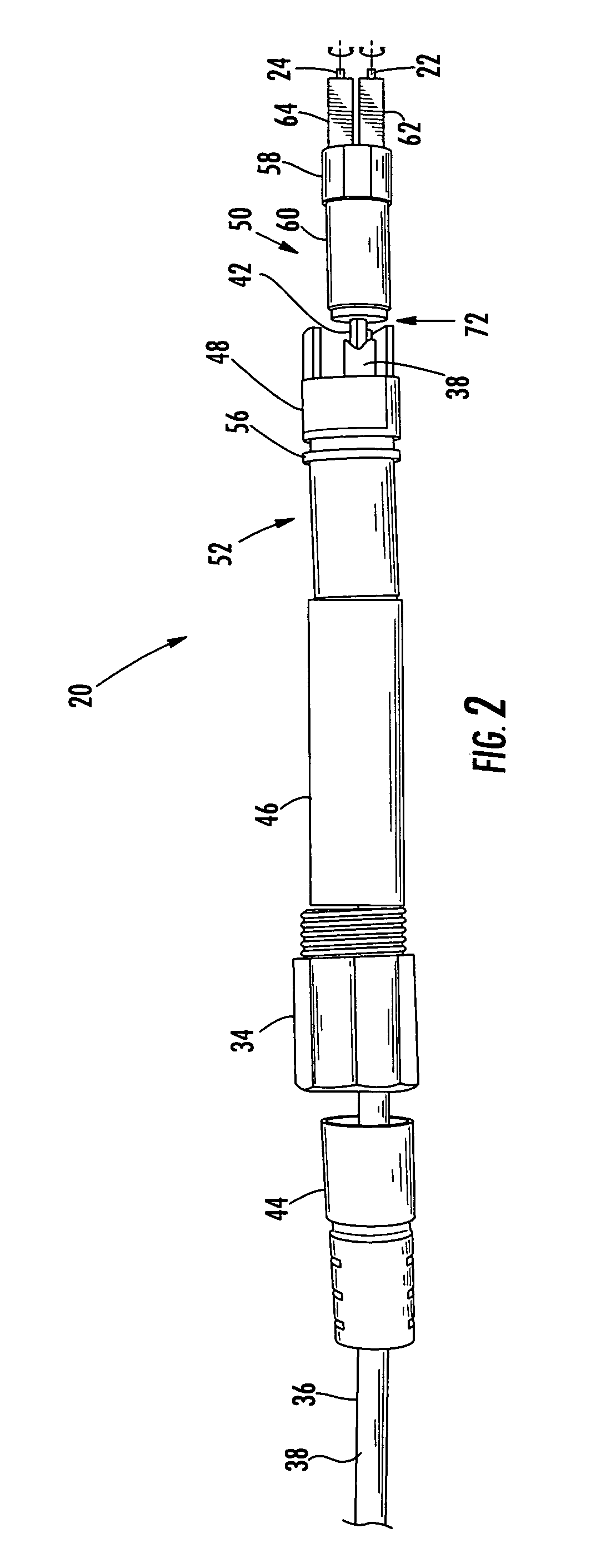 Fiber optic connector having keyed ferrule holder